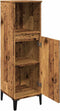 vidaXL - Badkamerkast - 30x30x100 - cm - bewerkt - hout - oud - houtkleurig