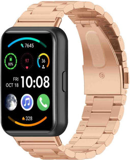 imoshion Bandje met Horlogeband inkorter - Geschikt voor Huawei Watch Fit 2 - imoshion Stalen band zonder installatiehulp - Rosé Goud