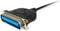 Equip USB naar parallelle adapterkabel 1,5 m zwart