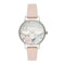 Olivia Burton OB16GH09 - Polshorloge - Ø 30 mm - Zilverkleurig/Roze