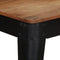 vidaXL - Eettafel - 120x60x76 - cm - massief - acaciahout - en - staal