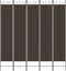 vidaXL - Kamerscherm - met - 5 - panelen - 200x220 - cm - stof - bruin