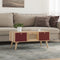 vidaXL - Salontafel - met - lades - 80x40x35,5 - cm - bewerkt - hout