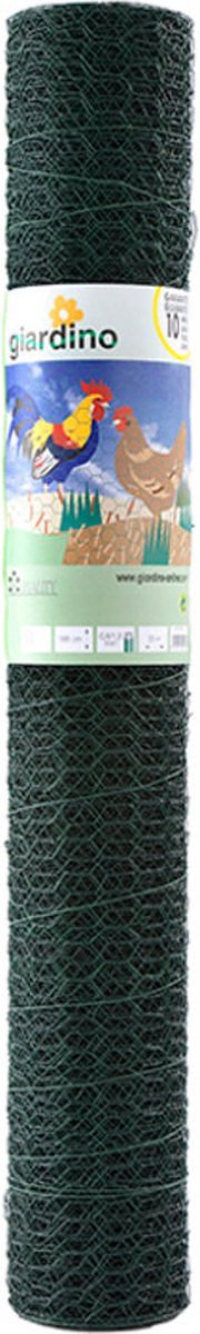 Giardino - Zeskant gepl. 25x1.0mm x 50cm x 2.5m ral 6005 groen