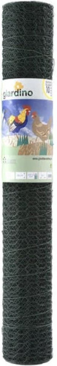 Giardino - Zeskant geplastificeerd gaas 25 x 1.0mm 50cm x 5m groen