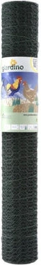 Giardino - Zeskant geplastificeerd gaas 25 x 1.0mm 50cm x 5m groen