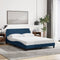vidaXL - Bedframe - met - hoofdeinde - zonder - matras - 120x200 - cm - stof - blauw