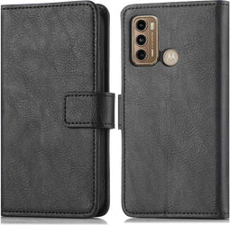 iMoshion Hoesje Geschikt voor Motorola Moto G60 Hoesje Met Pasjeshouder - iMoshion Luxe Bookcase - Zwart