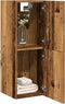 vidaXL - Badkamerwandkast - 30x30x80 - cm - bewerkt - hout - oud - houtkleurig