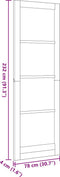 vidaXL - Interne - Deur - 'ORKDAL'78x232x4 - cm - Massief - Grenenhout