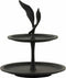 Light & Living Etagère Foglia - Zwart - 2 Laags - Metaal - Moederdag - Moederdag Cadeau - Moederdag Cadeautje - Moederdag Cadeau idee