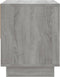 vidaXL - Nachtkastje - 45x34x44 - cm - bewerkt - hout - grijs - sonoma - eikenkleurig