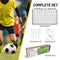 Dunlop Voetbaldoel - Voetbal Goal 300 x 90 x 200 cm - Snelle Montage - Metaal - Zwart/Wit
