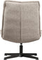 WOOOD Draaifauteuil Nika - Bouclé - Taupe Melange - 92x65x92