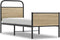 vidaXL - Bedframe - zonder - matras - bewerkt - hout - sonoma - eikenkleur - 90x190 - cm