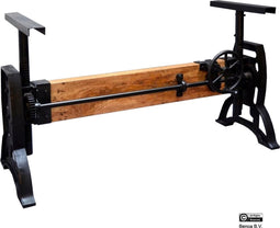 Gietijzer Onderstel met Mangohout verstelbaar 150 cm