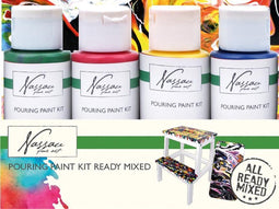 Gietverf acryl Nassau Art set à 4x59ml assorti