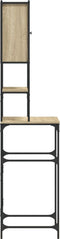 vidaXL - Wasmachinekast - 68x48,5x194 - cm - sonoma - eikenkleurig