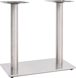 vidaXL - Bistrotafelpoot - 70x40x72 - cm - roestvrij - staal - zilverkleurig