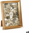Gift Decor Fotolijsten 15,2 X 20,2 X 3,5 Cm Gouden Plastic Glas (6 Stuks)