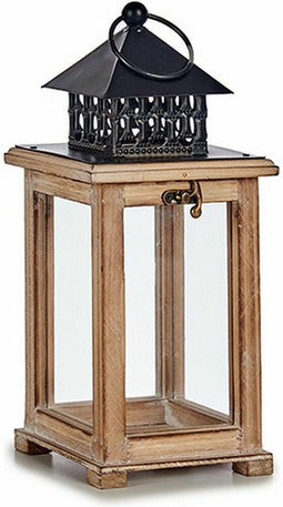 Gift Decor Lykta Bruin Zwart Hout Metaal 13 X 29 X 13 Cm (6 Stuks)