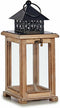 Gift Decor Lykta Bruin Zwart Hout Metaal 13 X 29 X 13 Cm (6 Stuks)