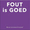 Gift Game : Fout is Goed