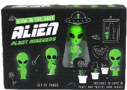 Gift Republic Bloempot Decoratie - Aliens (set van 4)