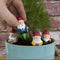 Gift Republic Bloempot Decoratie - Mini Tuinkabouters (set van 4)