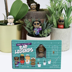 Gift Republic Bloempot Decoratie - Rap / Hiphop Legendes (set van 4)