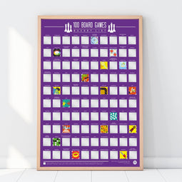 Gift Republic Bucketlist Scratch Poster - 100 Bordspellen