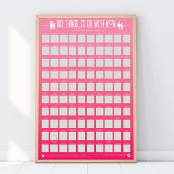 Gift Republic Bucketlist Scratch Poster - 100 dingen met Mama doen
