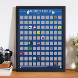 Gift Republic Bucketlist Scratch Poster - 100 dingen met Papa doen