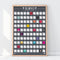 Gift Republic Bucketlist Scratch Poster - 100 Films