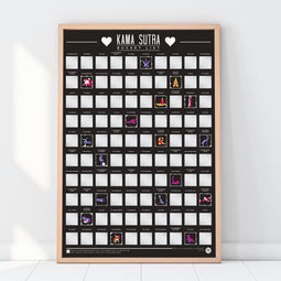 Gift Republic Bucketlist Scratch Poster - 100 Kamasutra Positions