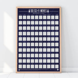 Gift Republic Bucketlist Scratch Poster - 100 Sci-fi Films