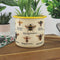 Gift Republic Emaille Bloempot - Bijen
