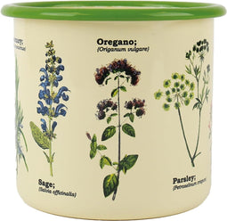 Gift Republic Emaille Bloempot - Kruiden