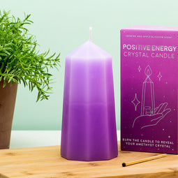 Gift Republic Kristalvormige Kaars Met Amethist