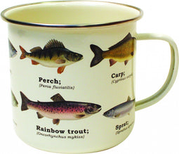 Gift Republic Multi Fish - Emaille Mok