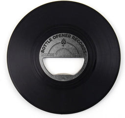 Gift Republic Vinyl Flesopener – Voor de Echte Vinyl Fans – Zwart
