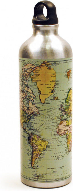 Gift Republic Waterfles - Wereldkaart