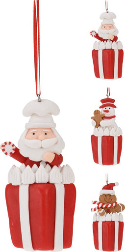 Gift With Xmas Figurines Hangd