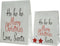 Giftbag papier l20h27c wit/rd a2 2st kerst
