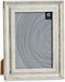 Giftdecor Fotolijstje voor een 15 x 20 cm foto - licht hout/zilver glans - Klassiek - frame 21 x 26 cm - staand/hangend