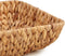 Giftdecor Opbergmandje/Broodmandje - gevlochten riet - naturel kleur - 26 x 26 x 8 cm - serveermandje