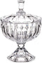 Giftdecor - Snoeppot/koek/bonbons - Deco glas - Op voet - 16 x 24 cm