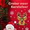 Giftmas Kerst Raamstickers – Raamstickers – Kerst Stickers – Raamstickers Kinderen – Kerstversiering voor Binnen – Kerstdecoratie – Kerstman – Rendier - 50 stuks