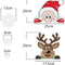 Giftmas Kerst Raamstickers – Raamstickers – Kerst Stickers – Raamstickers Kinderen – Kerstversiering voor Binnen – Kerstdecoratie – Kerstman – Rendier - 50 stuks