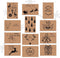 Giftmas Kerstkaarten - Wenskaarten - 36 Stuks - Met Enveloppen en Stickers - Nieuwjaarskaarten - 10x15cm